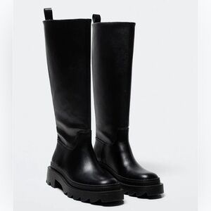 Mango High Boots With Track Sole casual classic comfy outdoor winter style